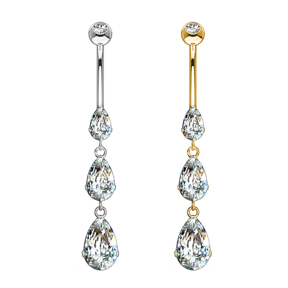 Bauchnabelpiercing-Banane-Tropfenglanz-1