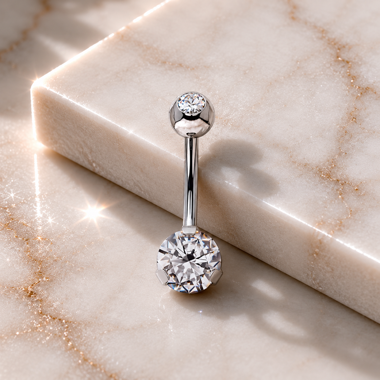 Bauchnabelpiercing-Banane-aurelia-Silber-Zirkonia-mamor