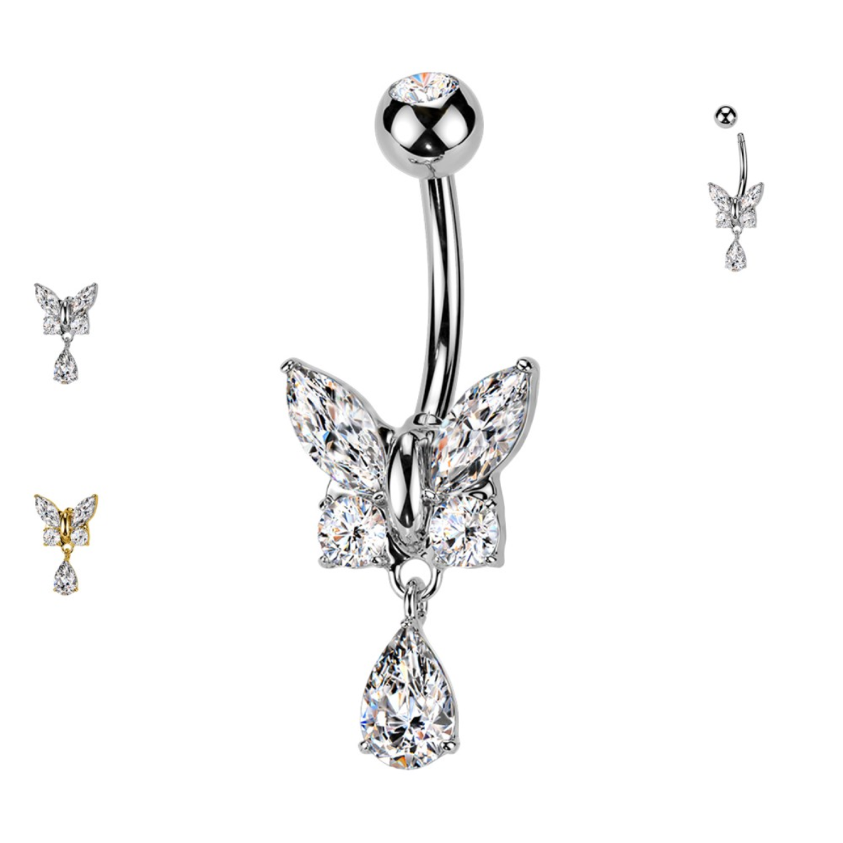 Bauchnabelpiercing-Bananen-Piercing-Schmetterling-Elyra-2