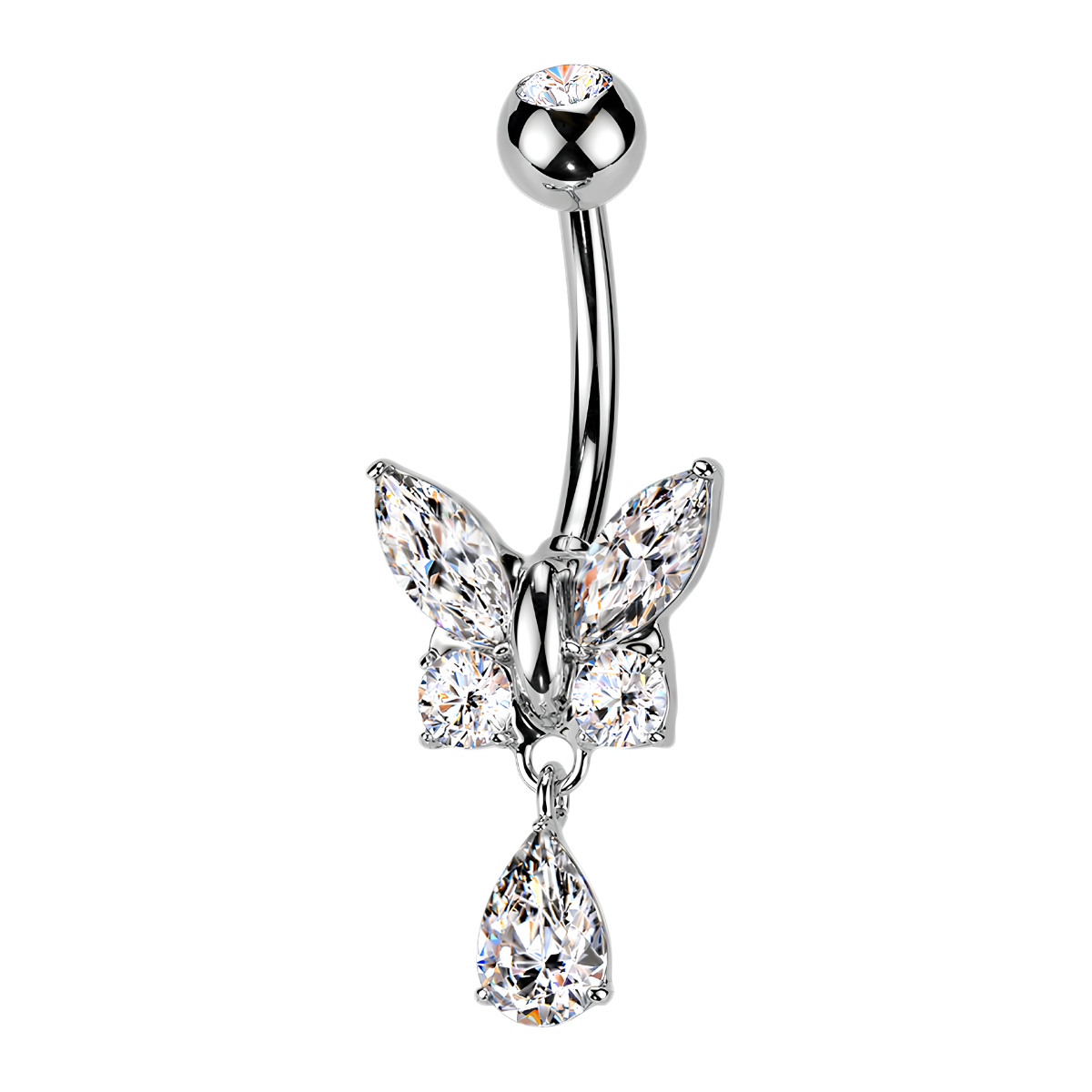 Bauchnabelpiercing-Bananen-Piercing-Schmetterling-Elyra