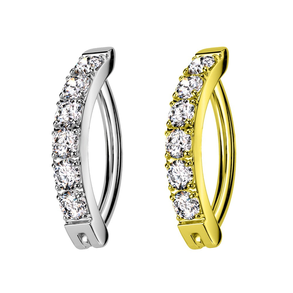 Bauchnabelpiercing-Clicker-Kristallreihe-1
