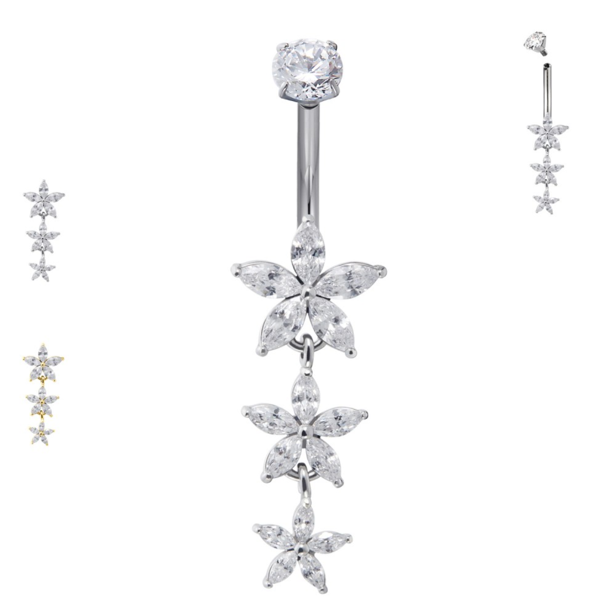 Bauchnabelpiercing-Fiorea-Anhaenger-Blumen-1