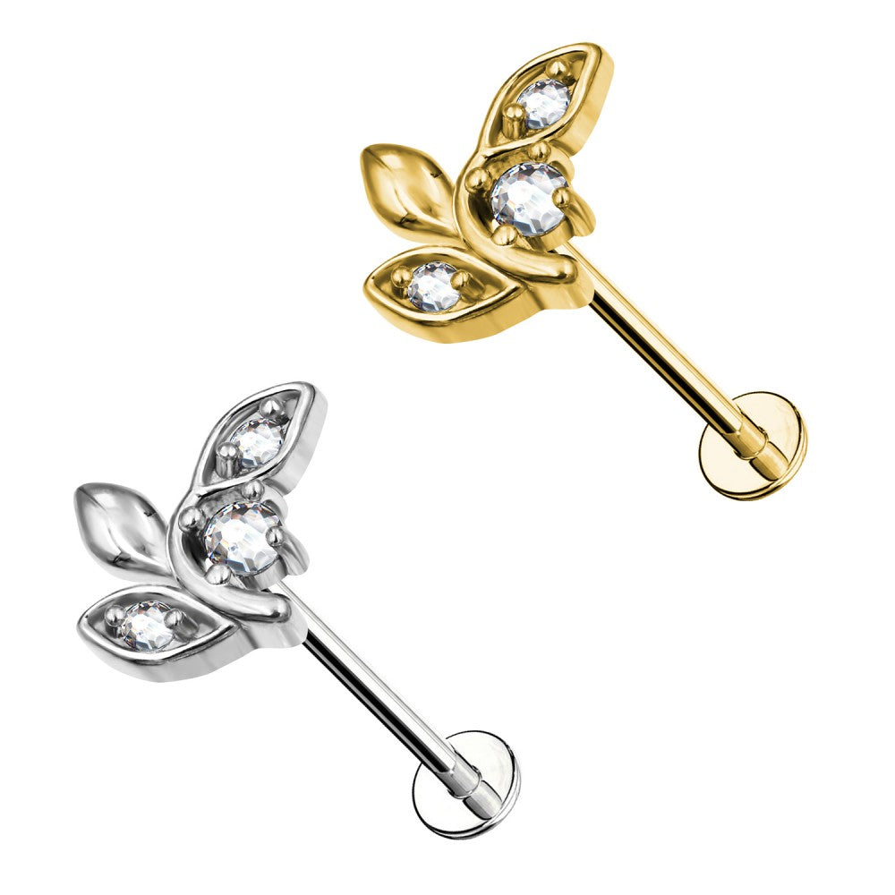 Labret-Piercing-Ohr-Crystal-Leaf-1