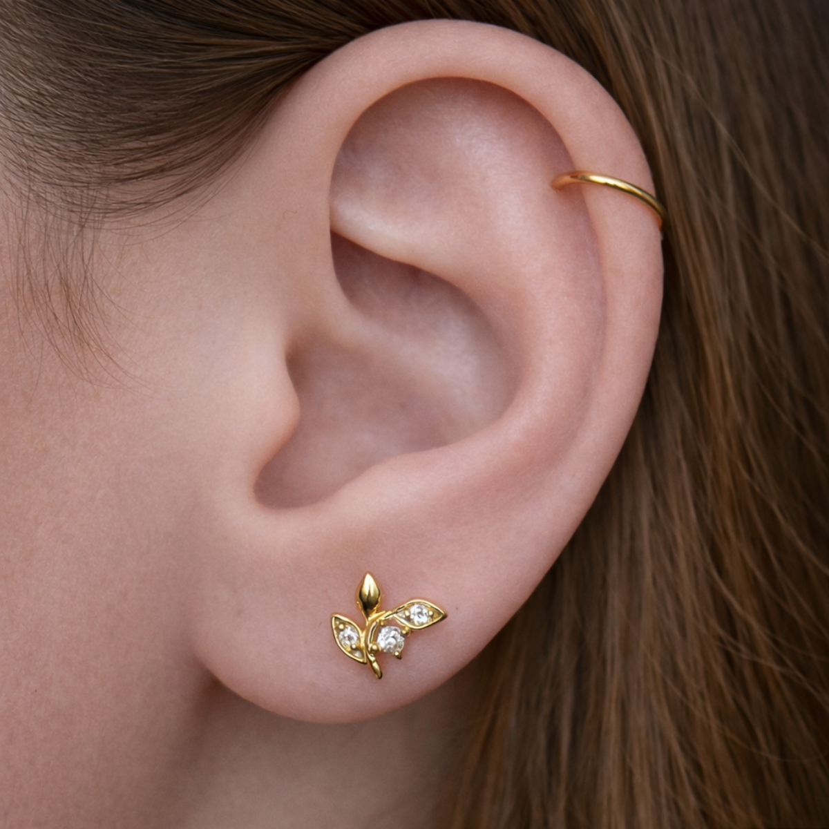 Labret-Piercing-Ohr-Crystal-Leaf-2.1