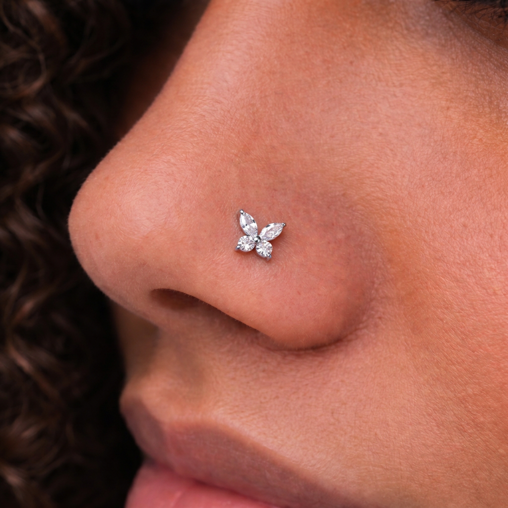 Labret-Piercing-Ohr-Schmetterling-Push-In-Zirkonia-Silber-4