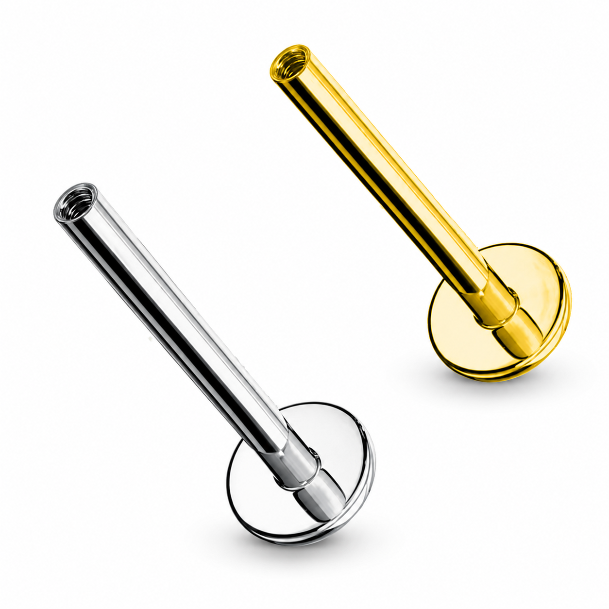 Labret-Stab-Innengewinde-Gold-silber