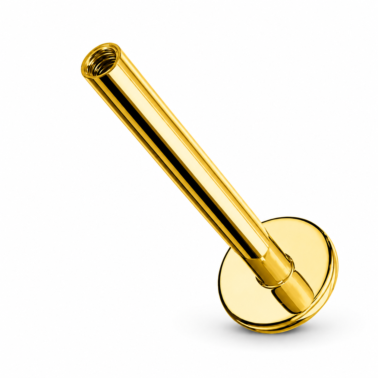 Labret-Stab-Innengewinde-Gold
