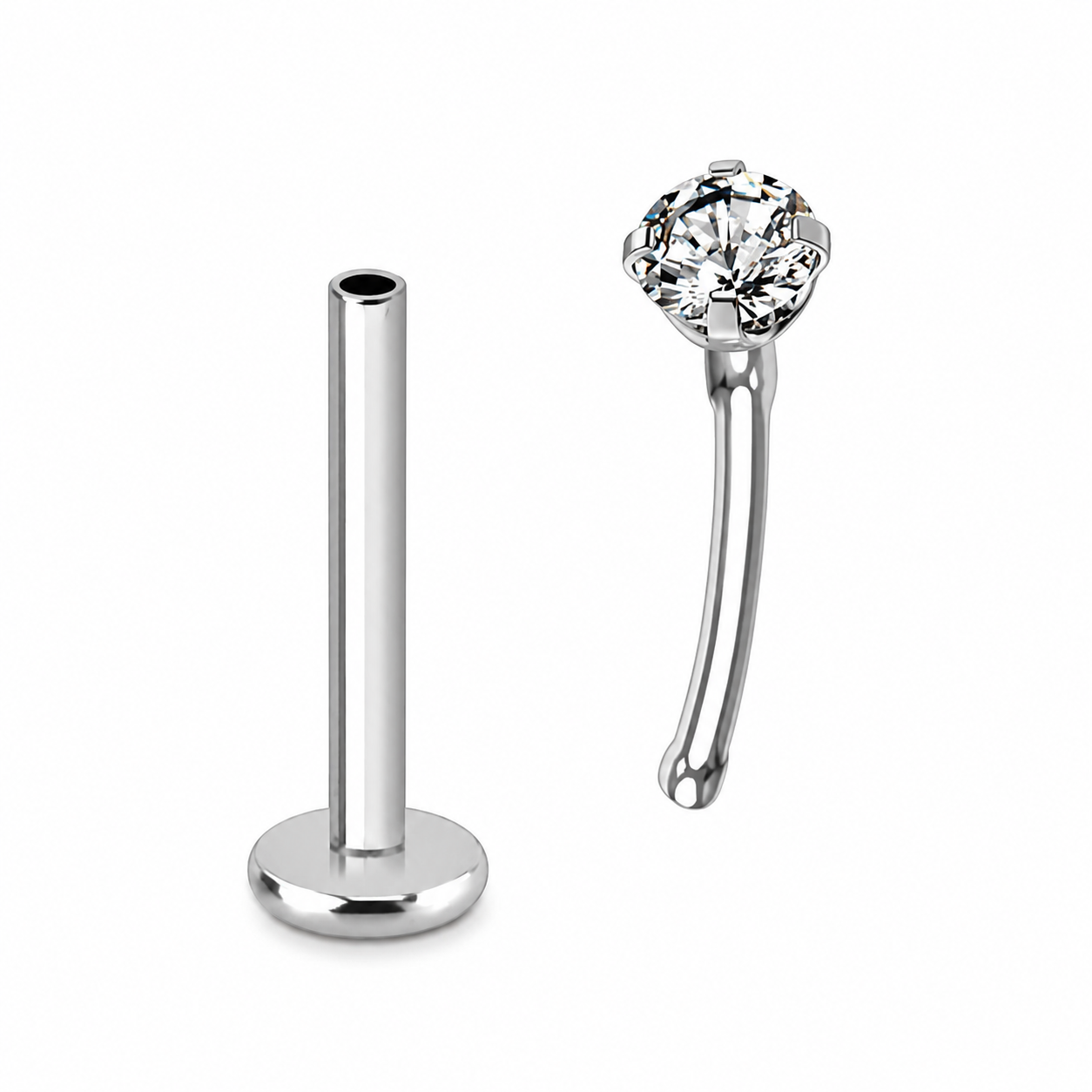 Labret Piercing - Zirkonia Push-In