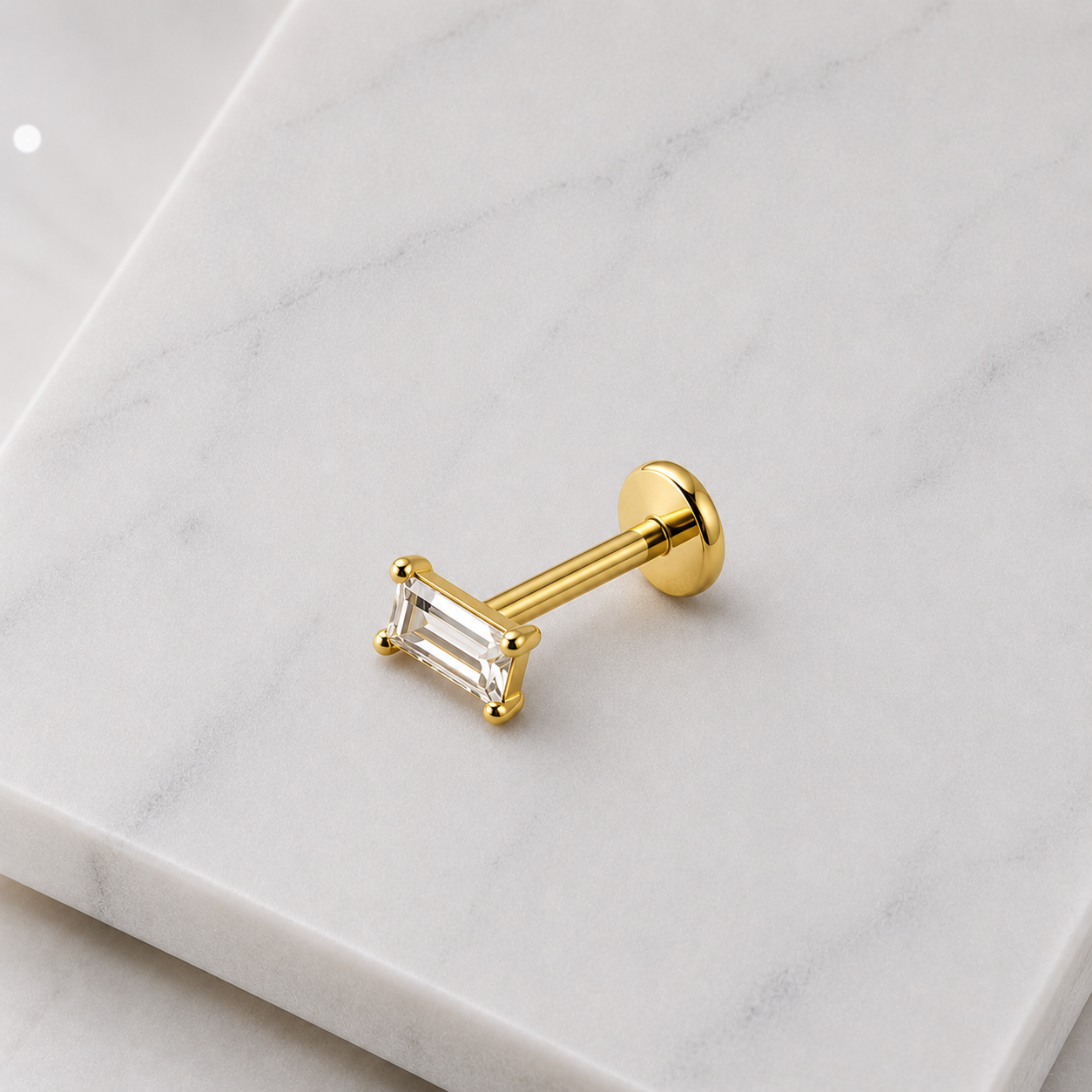 Push-In-labret-baguette-kristall-zirkonia-Gold-mamor