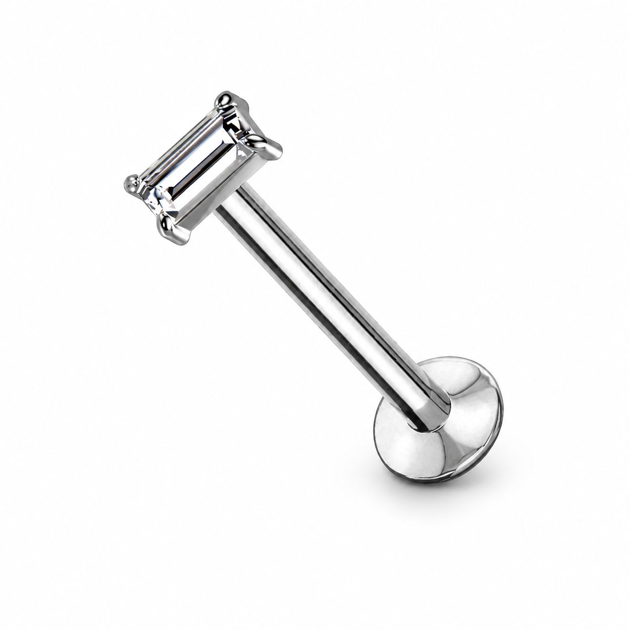 Push-In-labret-baguette-kristall-zirkonia-silber