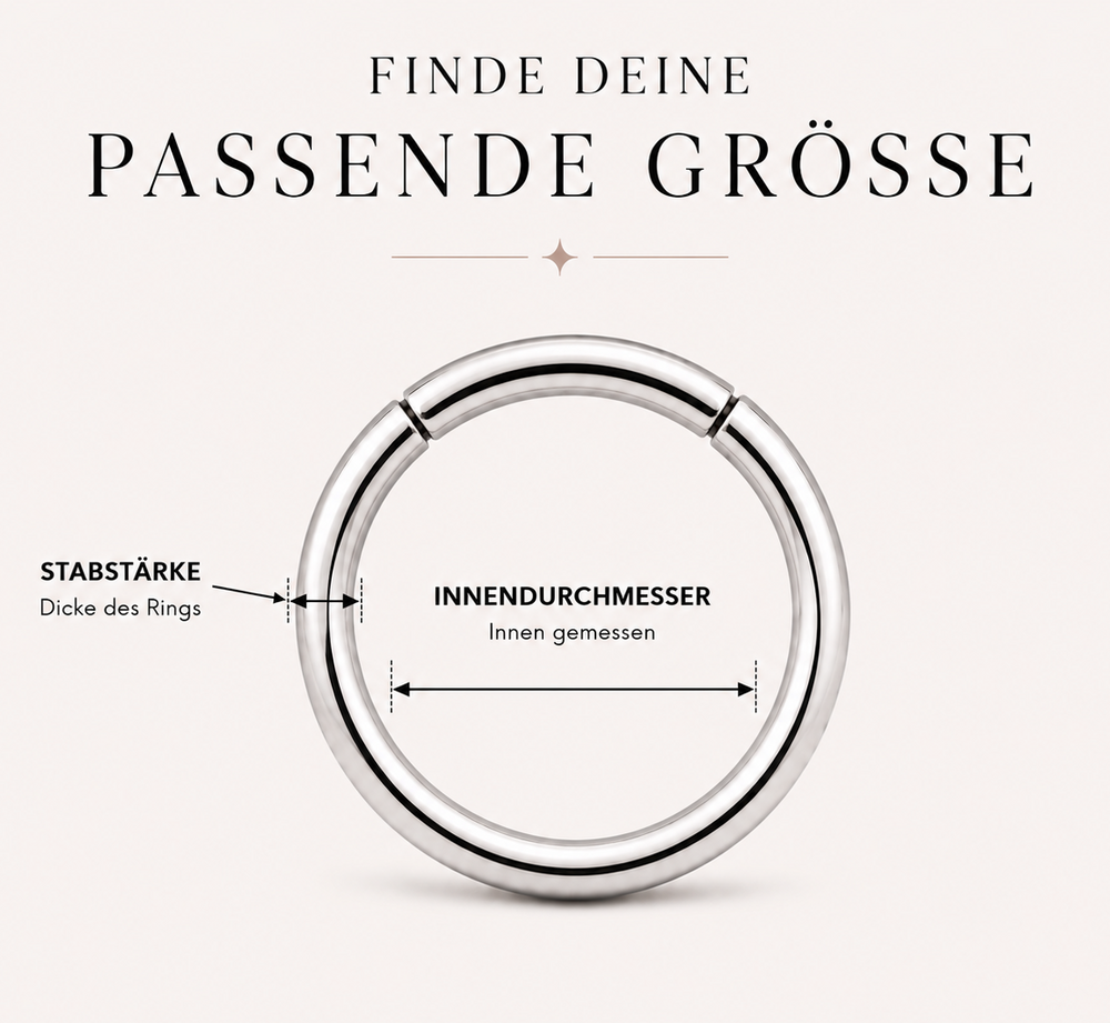 Größenhilfe für Segmentring Clicker - Alessia