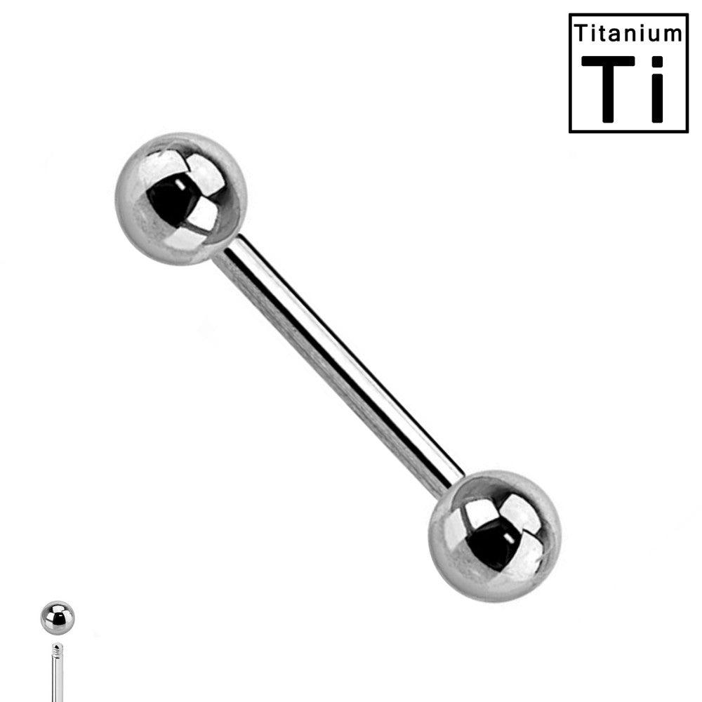Titan-Barbell-Piercing-Classic-Silber