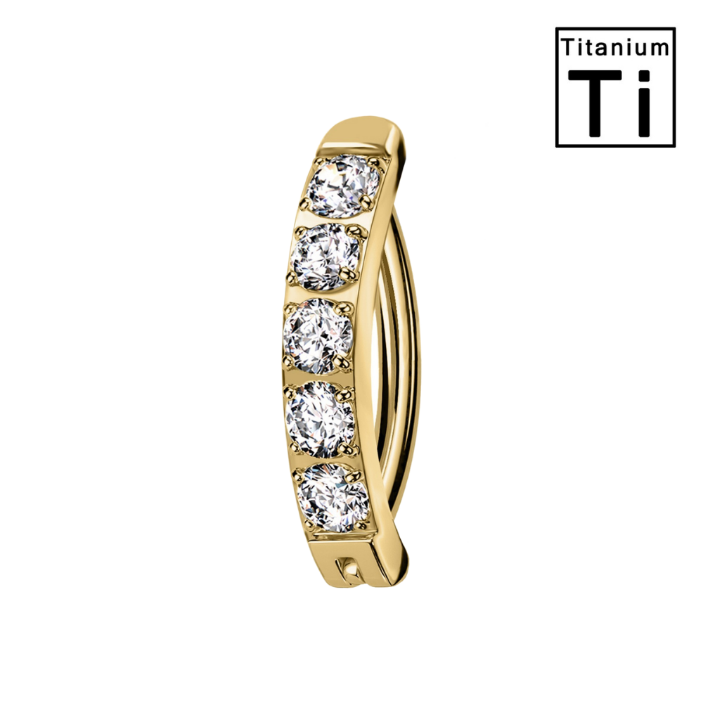 Titan-Bauchnabelpiercing-Clicker-Kristallreihe-1