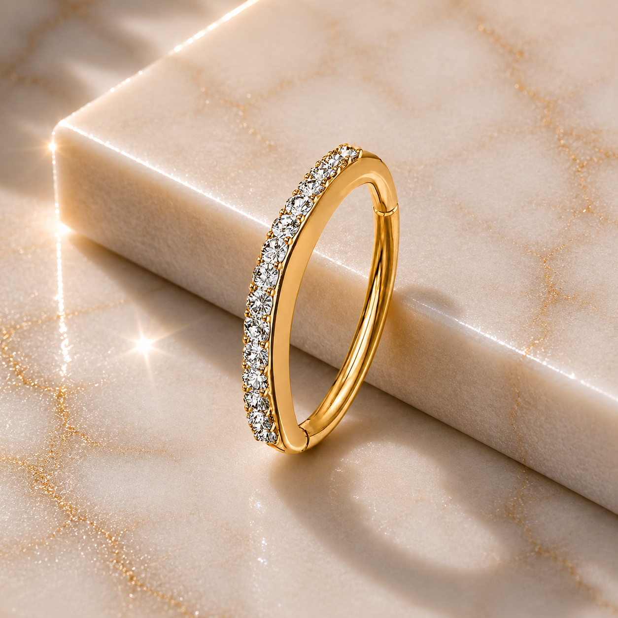 Titan-Bauchnabelpiercing-Ring-Kreole-Gold-mamor