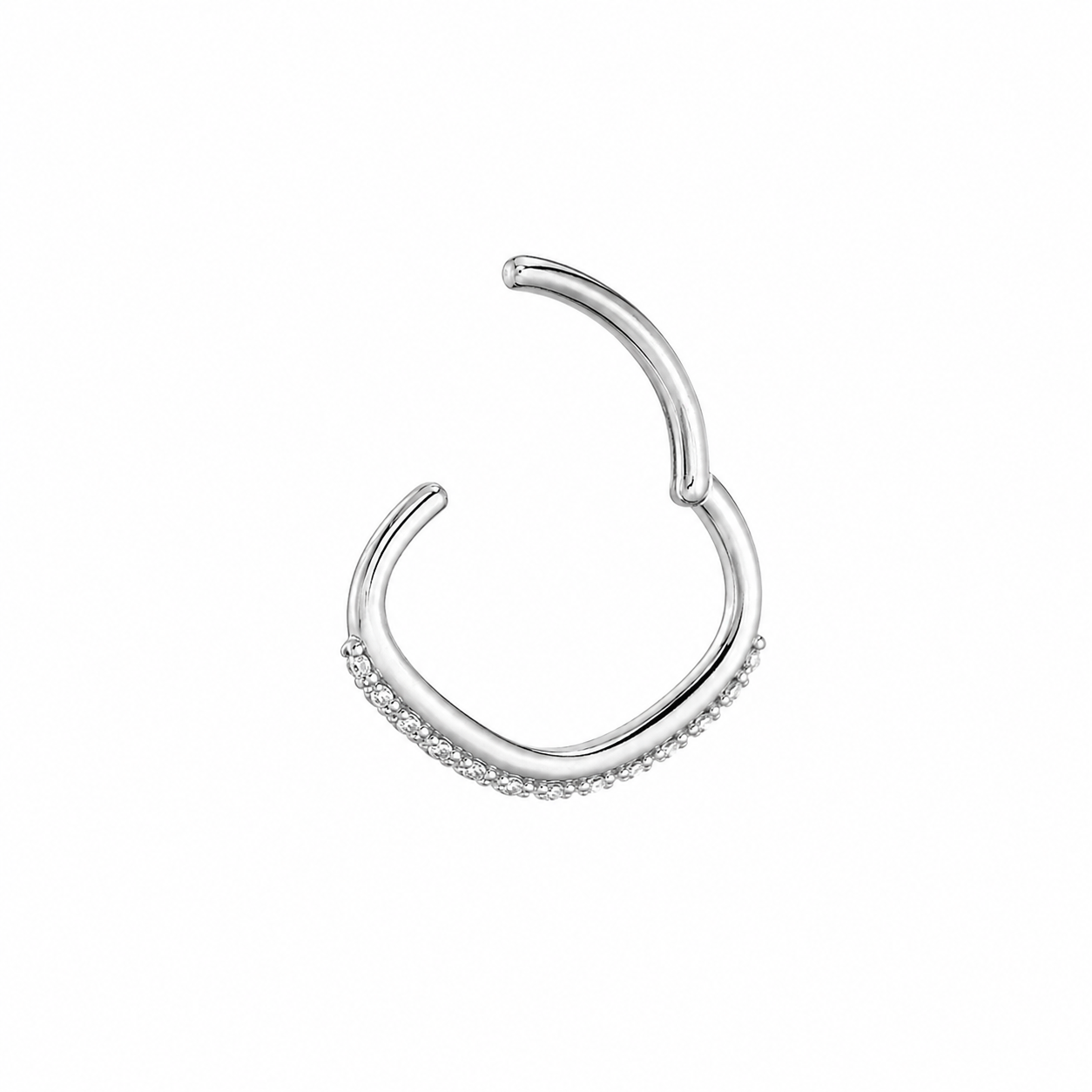 Titan-Bauchnabelpiercing-Ring-Kreole-clicker-offen