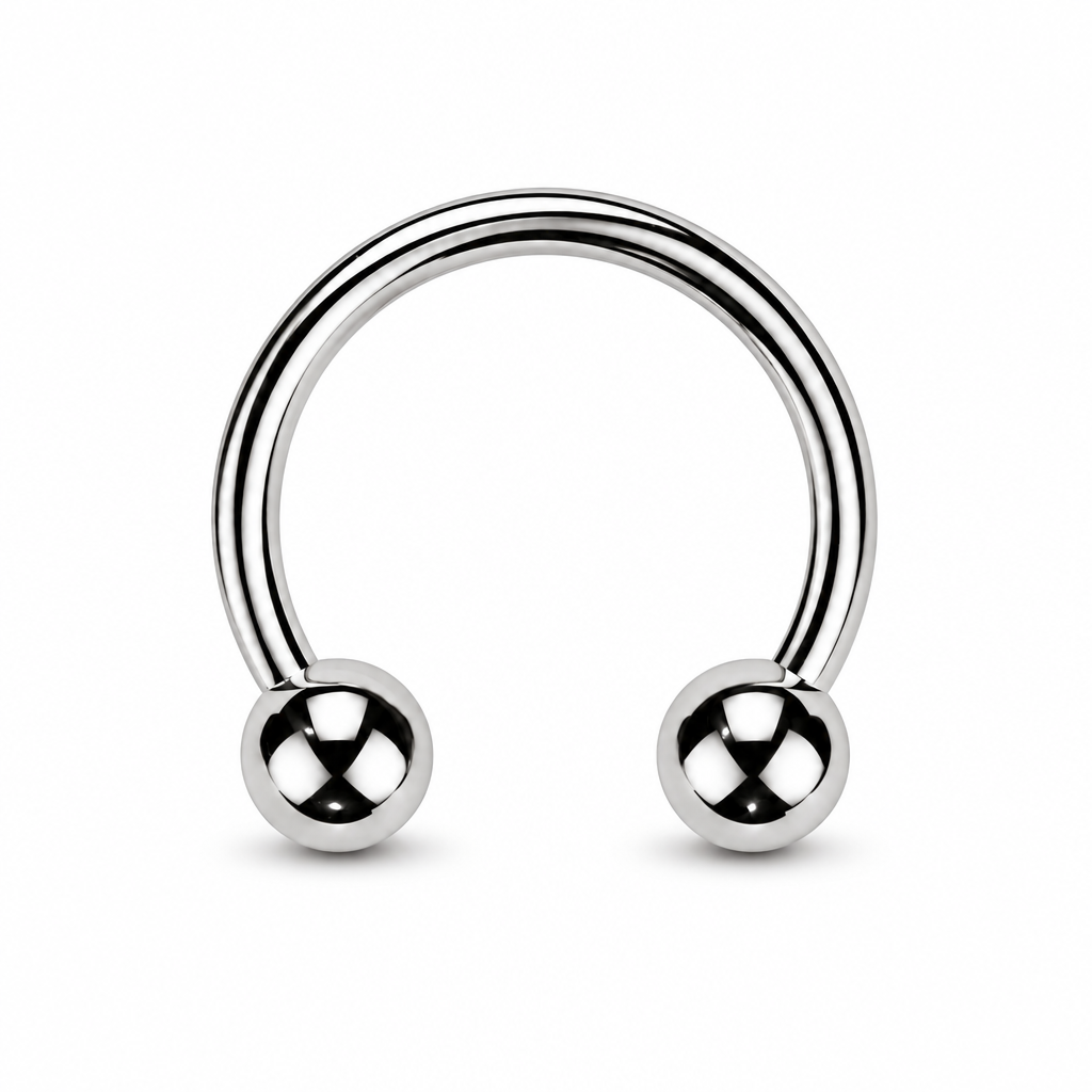 Titan-Hufeisen-Piercing-Classic-silber