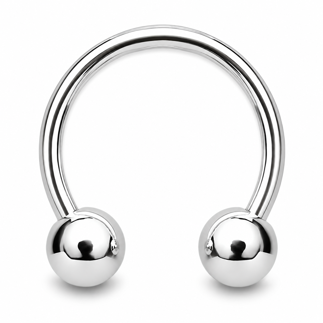 Titan-Hufeisen-Piercing-silber