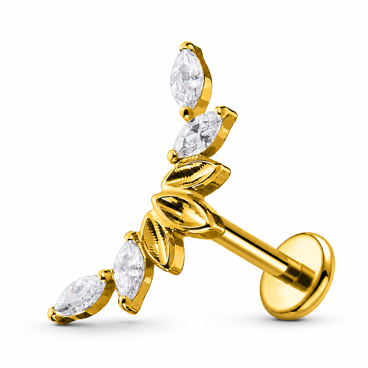 Titan-Labret-Piercing-Blaetterbogen-gold