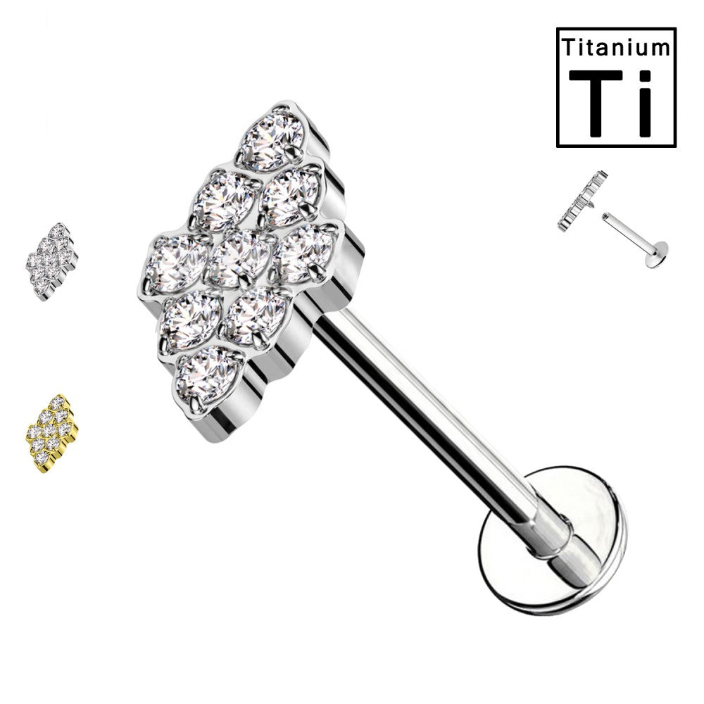 Titan-Labret-piercing-Ohr-crystal-cluster