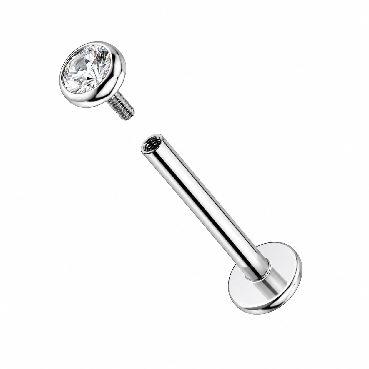 Titan-Labret-piercing-Ohr-pure-spark-Innengewinde