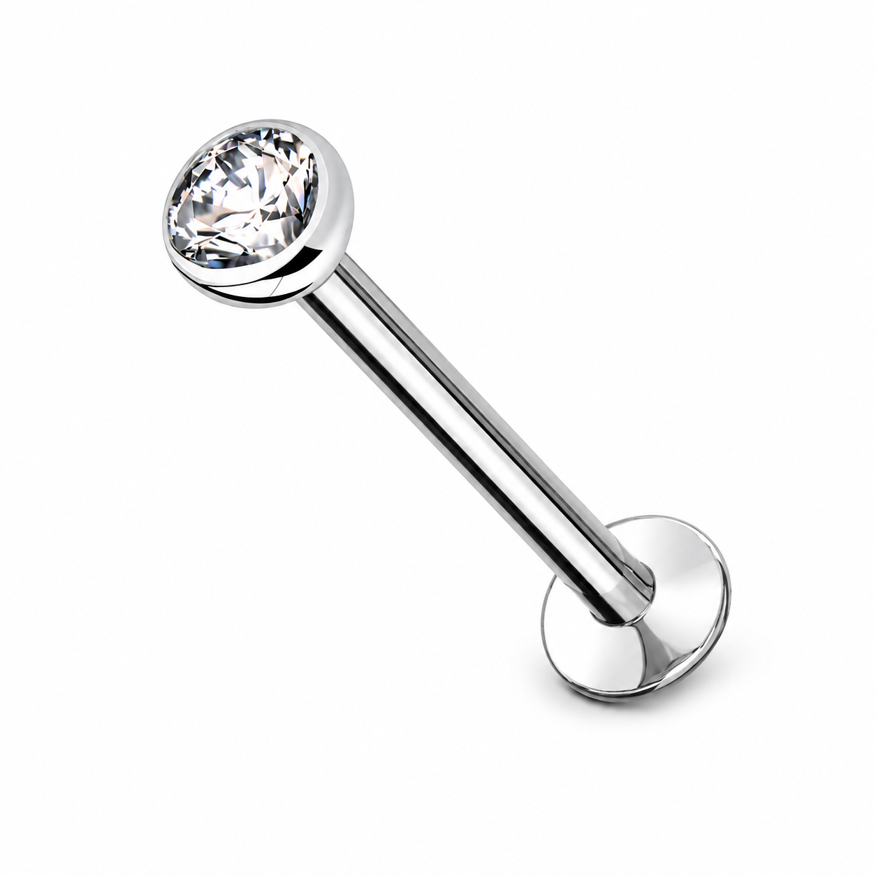 Titan-Labret-piercing-Ohr-pure-spark-Silber