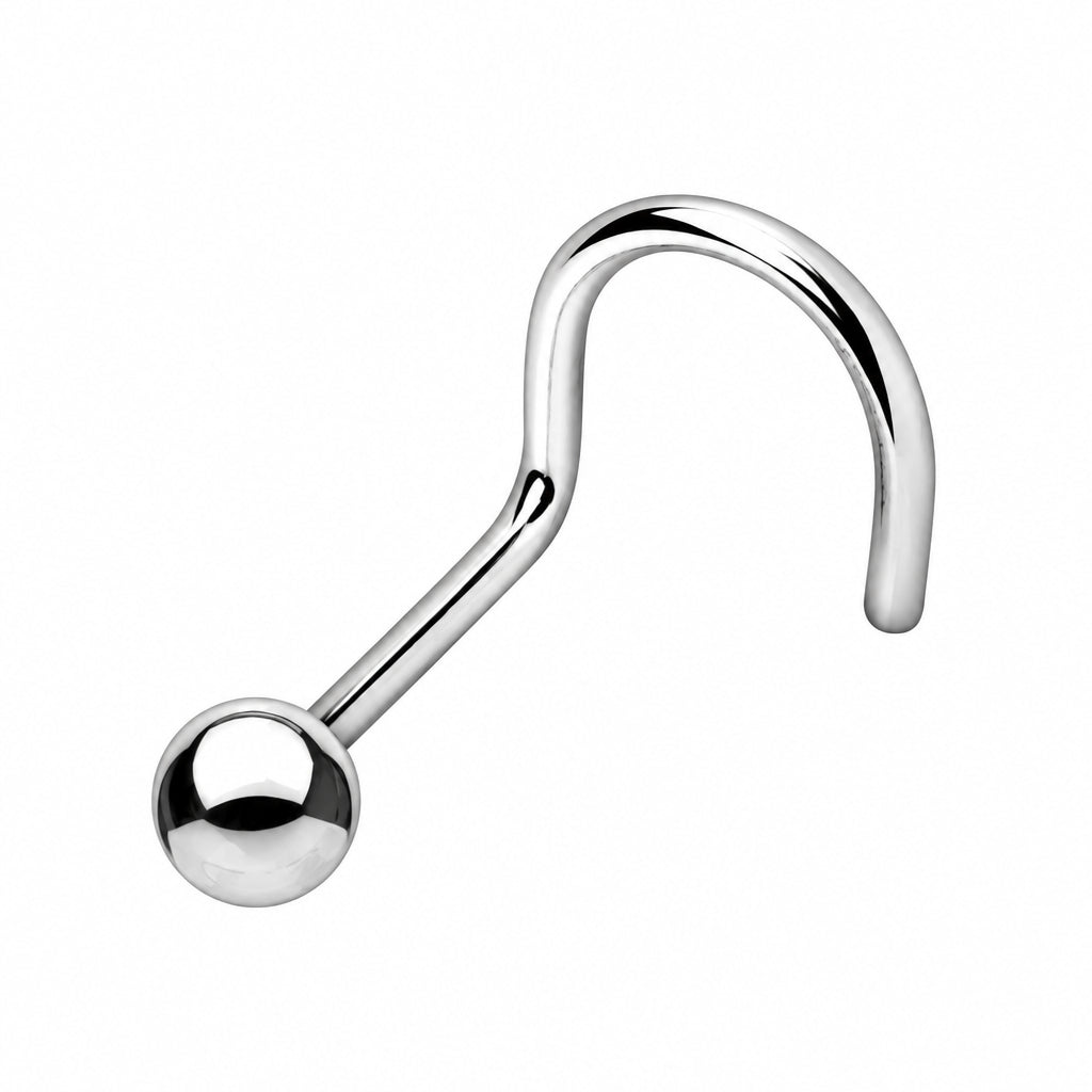 Titan-Nostril-Nasen-Stecker-Piercing-Spirale-Classic