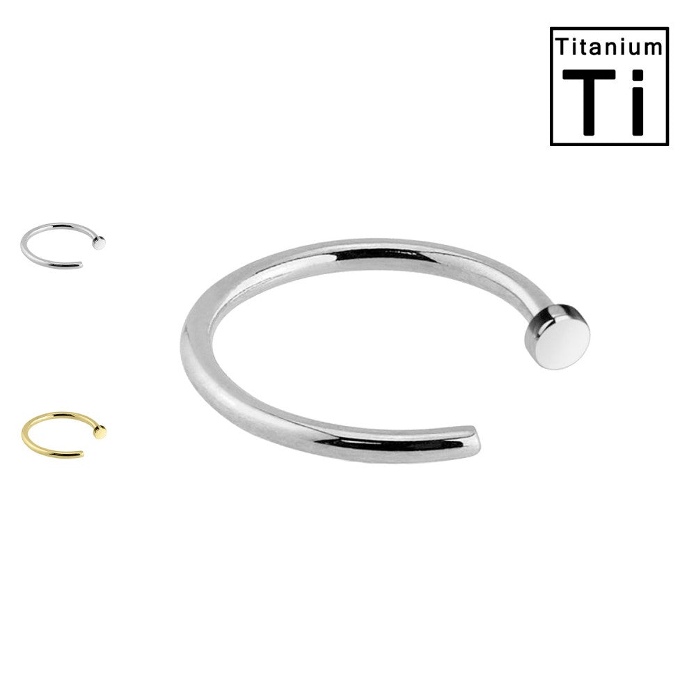 Titan-Nostril-Nasen-Stecker-Ring-Piercing-Open-Dot