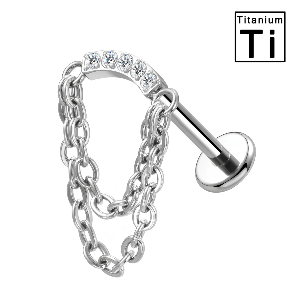 Titan Labret Piercing - Leandra