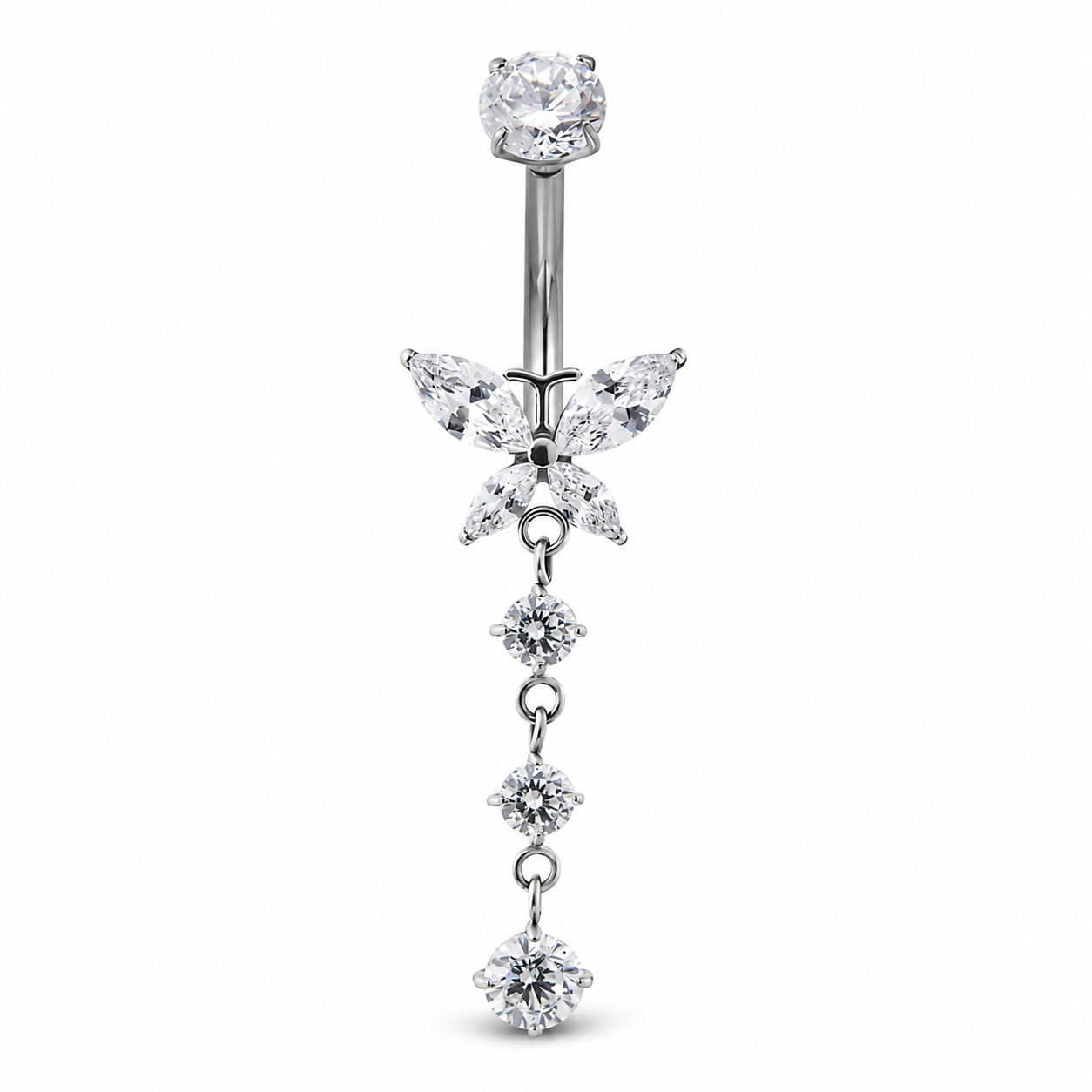 bauchnabel-piercing-titan-Silber-zirkonia-schmetterling-2