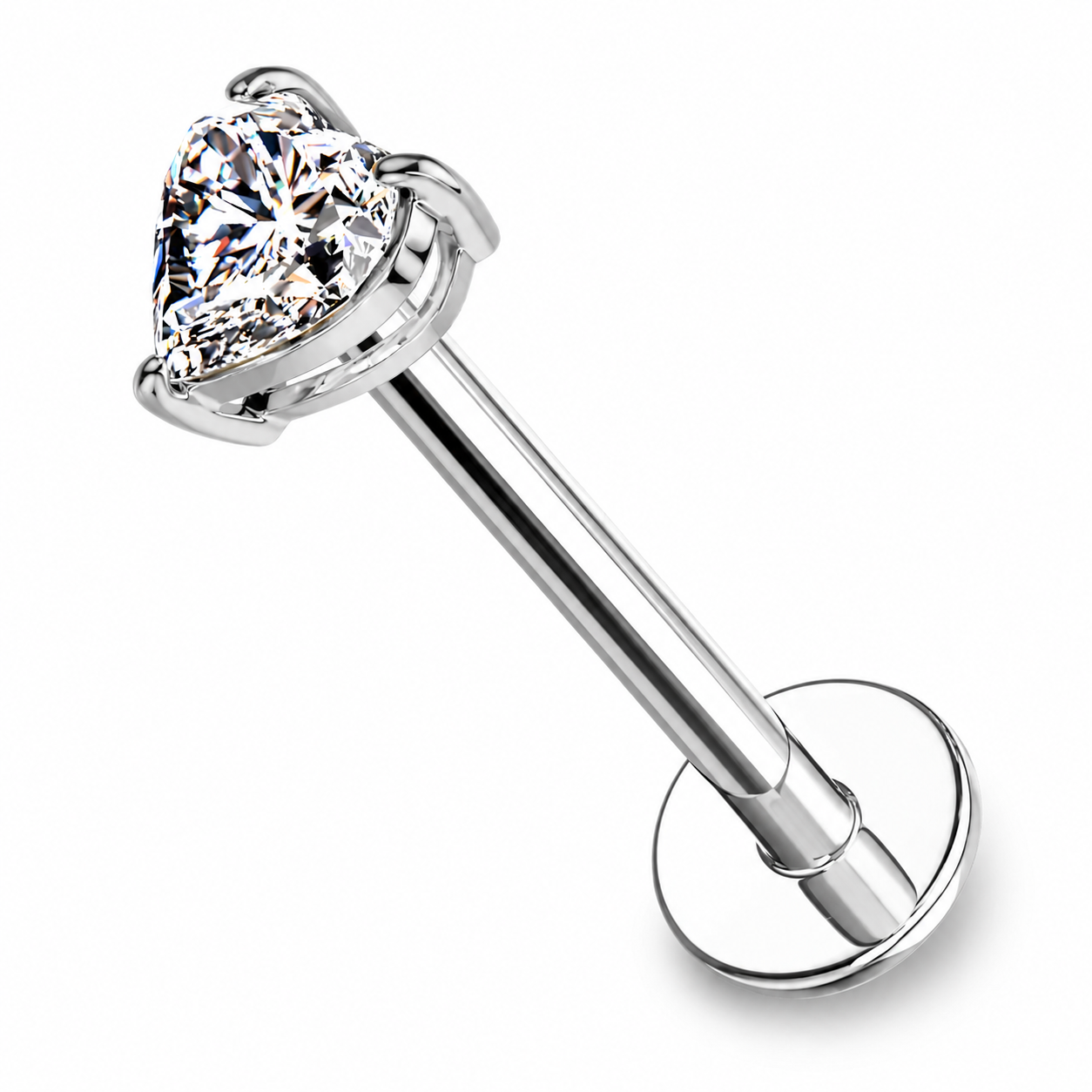 labret-Ohr-piercing-Amora-push-in-Silber