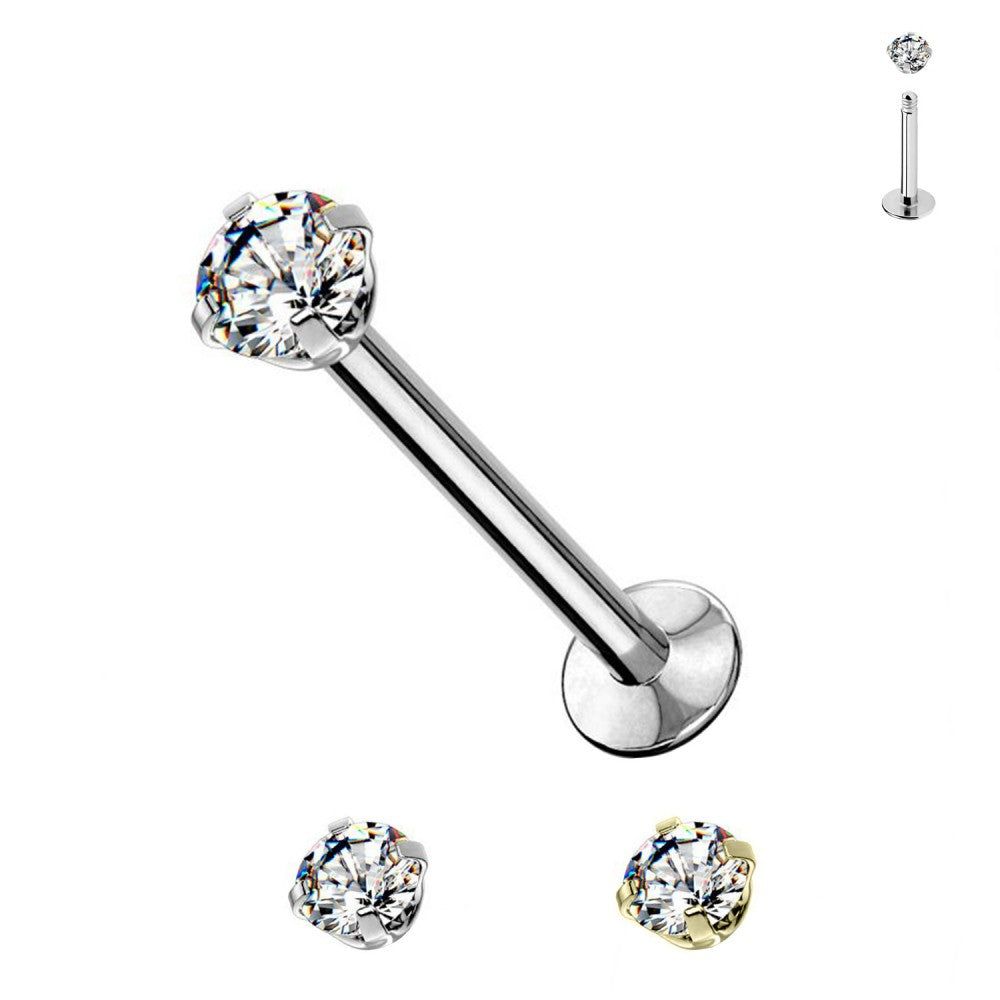 labret-Ohr-piercing-zirkonia-ausengewinde